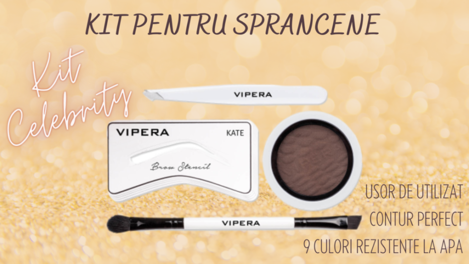 Sprancene perfecte acasa. Kit complet pentru modelarea sprancenelor VIPERA